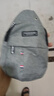 Chest bag男士时尚休闲胸包简约单肩包便捷轻便胸前包潮流斜挎包 灰 色单层 实拍图