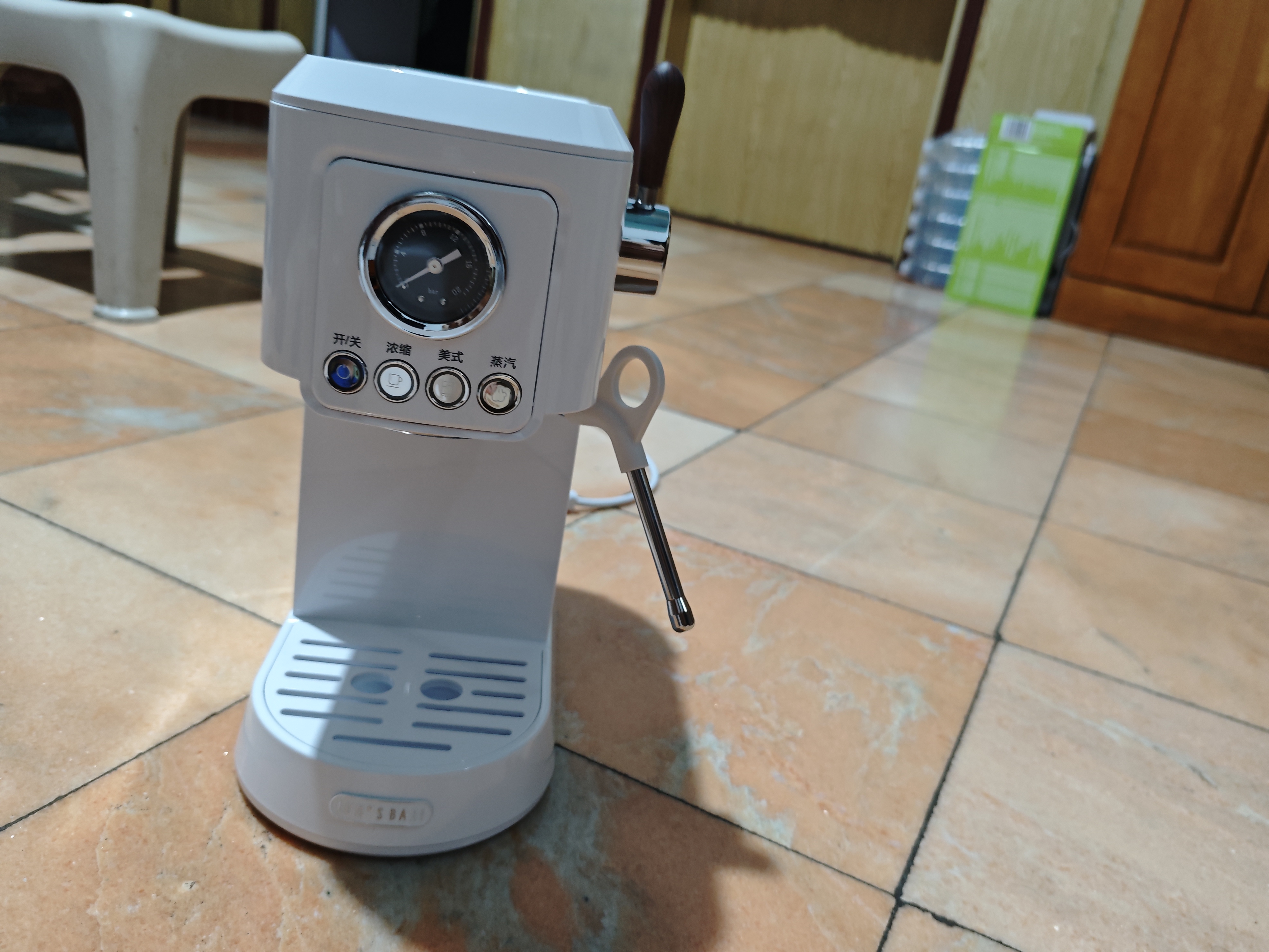 露茉【低价换购磨豆机】双萃咖啡机意式浓缩家用小型半自动萃取浓缩整齐打奶泡  送礼优选 露茉双萃咖啡机（下单咨询换购磨豆机） 365天只换不修  京仓速发 实拍图