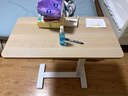 宜家（IKEA）BOLLSIDAN波席当移动床边桌升降桌简易电脑桌家用懒人桌 笔记本电脑支架白色/橡木纹 实拍图