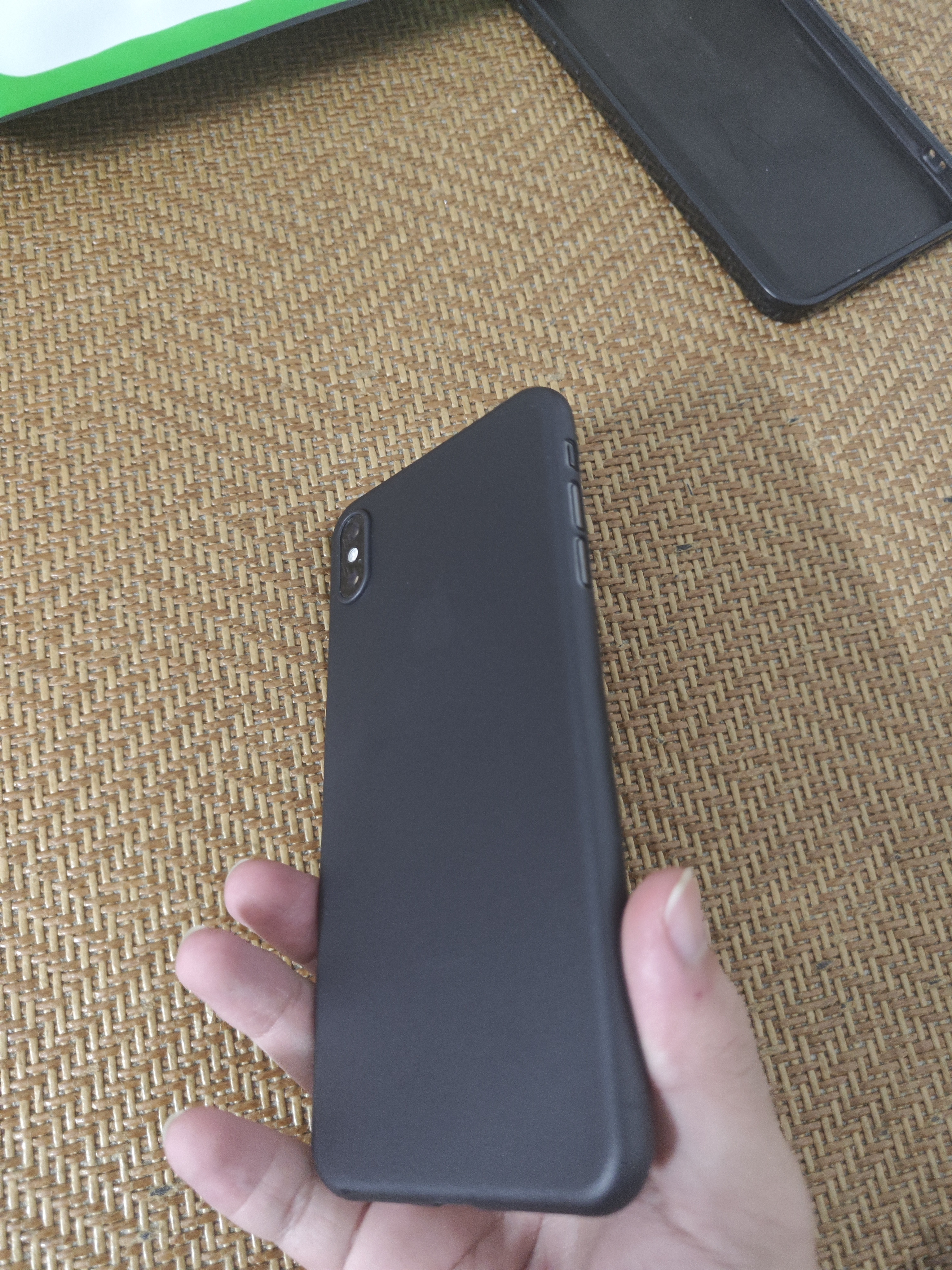 今舞 适用苹果x手机壳超薄磨砂iphonexs max全包防摔半软硬壳女男款商务PP类硅胶外壳保护套 XS Max透明黑 实拍图