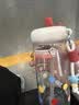 炊大皇高颜值玻璃水杯2026新款女生学生耐高温带吸管600ml（彩色泡泡） 实拍图