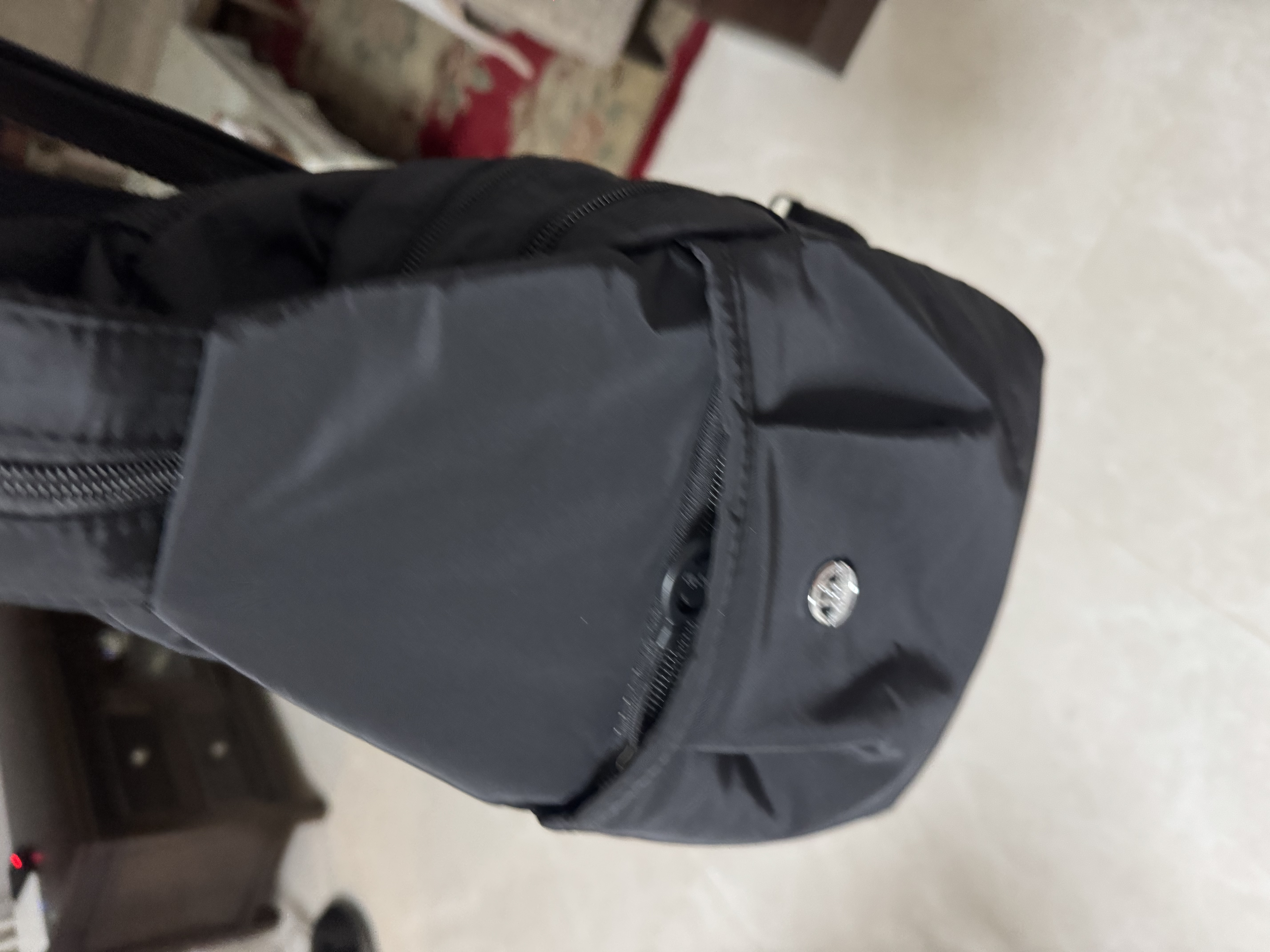 多用女士双肩包时尚夏季小包牛津布包单肩包胸包百搭韩版小布包包 黑色 实拍图