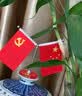 漂傲红旗摆件家里中控摆件车载办公桌爱国五星红旗党旗会议室装饰办公 桌摆17cm 实拍图