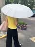 QCSK德国全自动雨伞加大加厚加固晴雨两用男女通用折叠 【玄墨黑】抗风黑胶防晒 UPF50+ 【144根合金玻纤骨|双人加大加固|晴雨两用】 实拍图