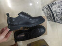 波图蕾斯皮鞋男士系带大头商务休闲正装鞋厚底德比鞋男耐磨 6128 黑色 41 实拍图