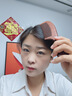 紫韵梳香大号整料黄桃木梳子女士男士养生经络按摩梳细齿赛檀木梳子M-12 实拍图
