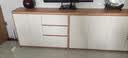 全友家居原木奶油风餐边柜一体靠墙柜客厅家用多功能收纳储物置物柜子 实拍图