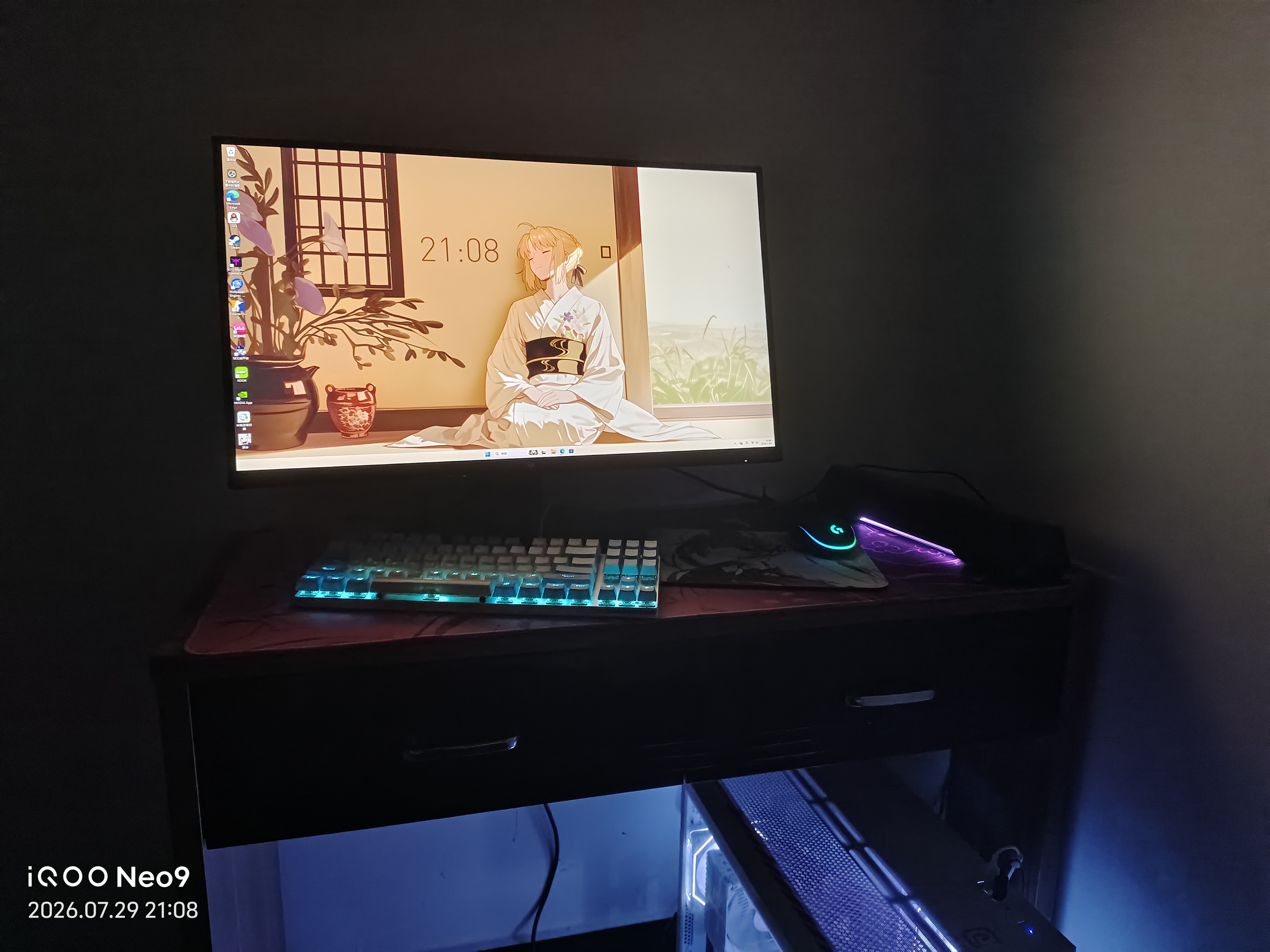 KTC 27英寸2K 275Hz高刷FastIPS快速液晶屏HDR400硬件低蓝光三角洲240Hz电竞游戏电脑显示器H27E7S 实拍图