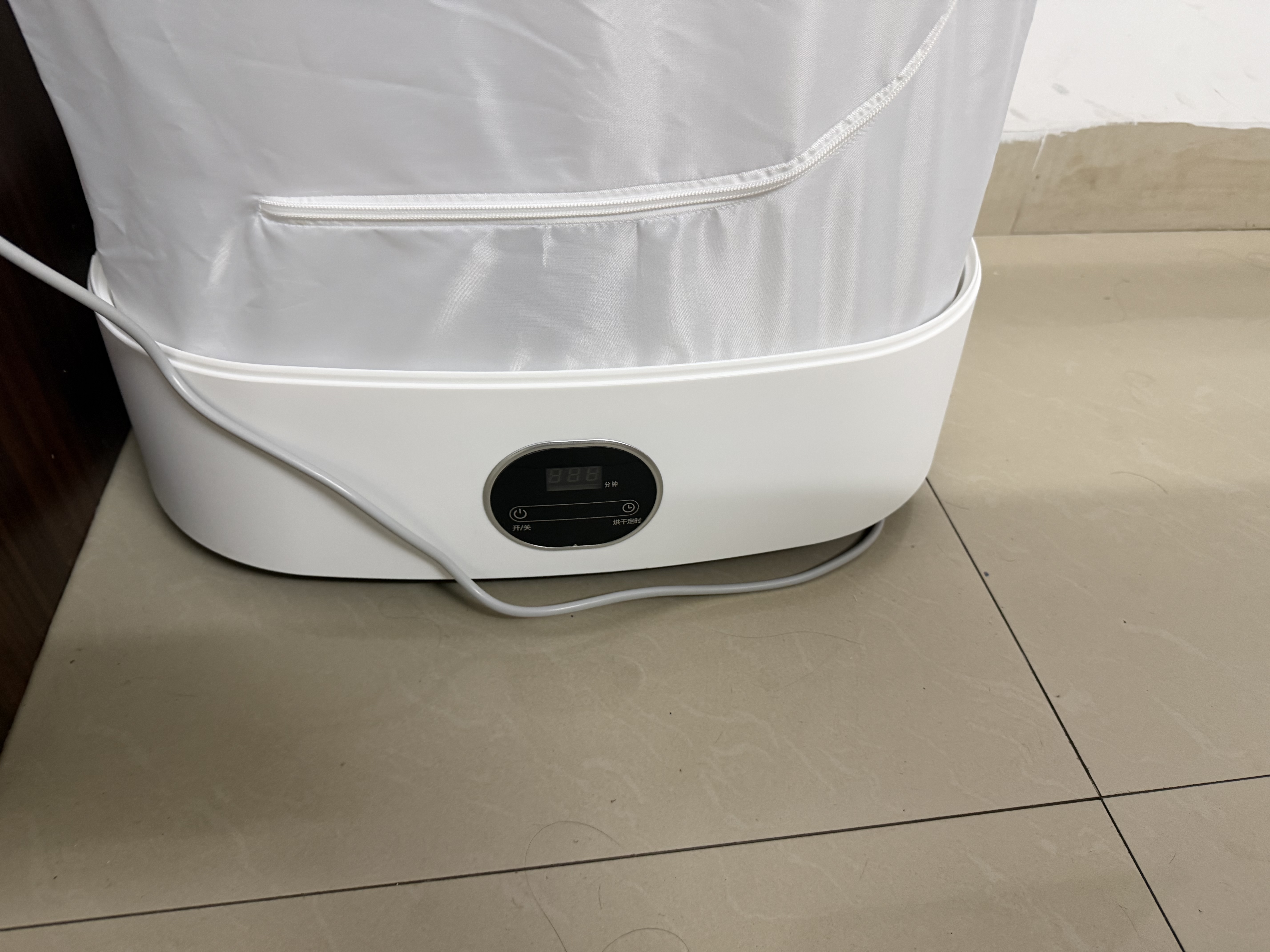 美的（Midea）【布罩升级】干衣机烘干机家用除湿除菌螨便携 定时触屏小型烘衣机折叠干衣机衣物护理机MZD70H2E 实拍图