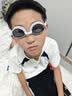 李宁LI-NING泳镜防水防雾男女高清游泳眼镜平光游泳镜LNJT224-6极光白 实拍图