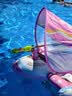 swimbobo儿童游泳圈女童带水枪坐圈水上戏水遮阳蓬坐艇粉色泳圈K2014pro 实拍图