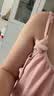 示朵哺乳吊带孕妇背心式内衣带胸垫怀孕期产后喂奶专用上衣粉XL 实拍图