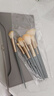 蓝桥10化妆刷套装初学者散粉腮红遮瑕粉底眼影刷子全套工具超软毛 10支蓝桥套刷+蓝桥包 1件 实拍图