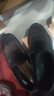 千百度2026男鞋头层羊皮商务休闲皮鞋舒适套脚豆豆鞋乐福鞋 黑色 38 实拍图