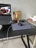 甄严选电脑桌台式电竞桌椅套装组合桌子办公家用桌学习桌书房书桌写字桌 【黑架+黑碳纤纹面】单桌120*70 实拍图