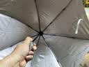 【全网爆款】手动UV折叠雨伞男女晴雨伞两用防晒遮阳黑胶伞 【新人福利】7骨 纯色随机无黑胶 实拍图