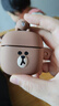 漫步者（EDIFIER）LINE FRIENDS 联名款限定耳机礼盒 真无线蓝牙耳机 半入耳式耳机 布朗熊款 七夕情人节礼物 实拍图