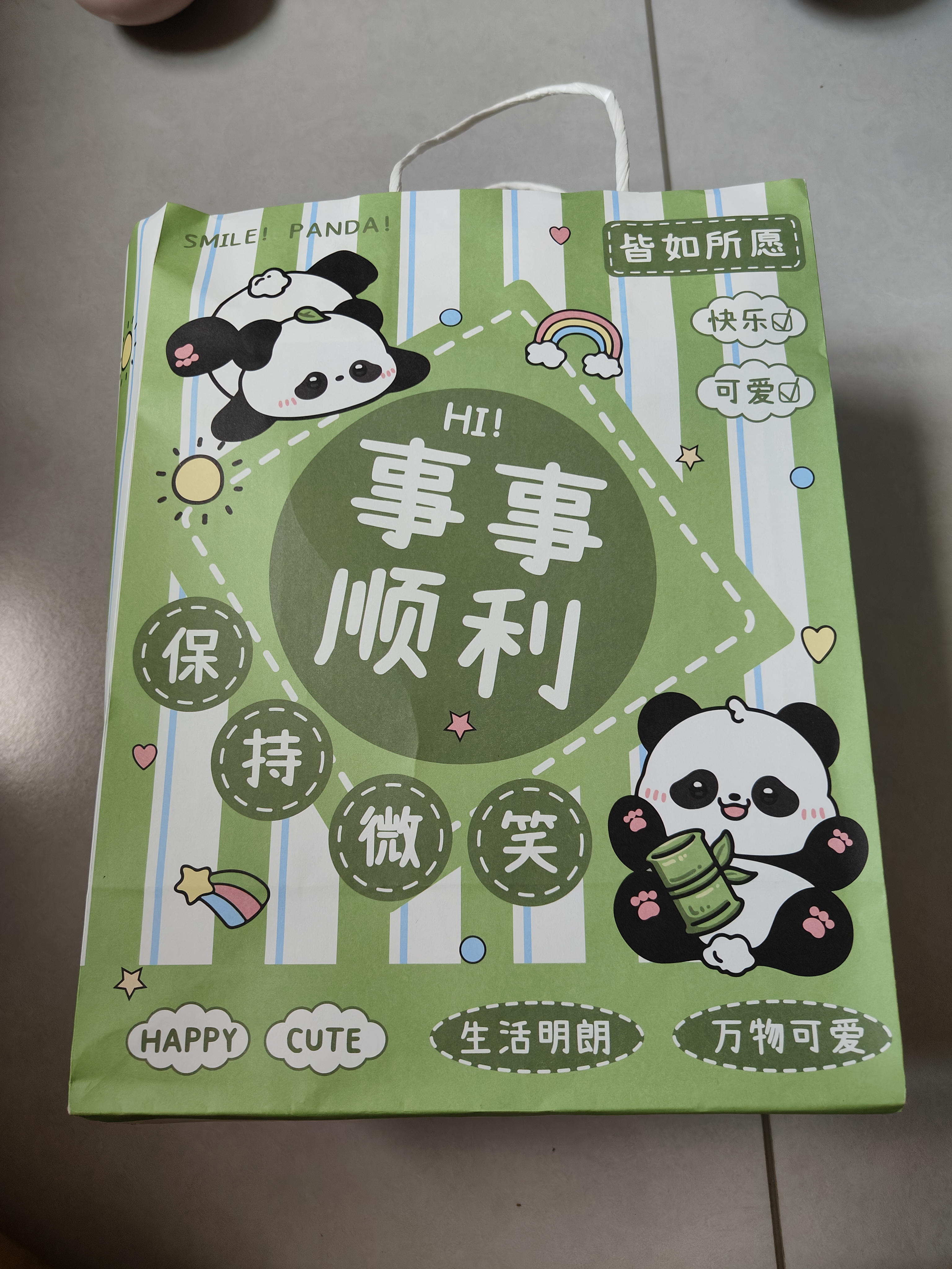 丹米琦儿童古风串珠礼盒玩具萌宝熊猫女孩发饰琉璃手工diy过家家玩具 实拍图