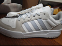 adidas ENTRAP美式校园风运动少年感复古篮球风板鞋男女阿迪达斯   白色/矾土棕/浅蓝   42 实拍图