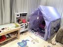 闹闹猫帐篷室内库洛米儿童女孩公主分床神器小帐篷宝宝秘密基地礼物玩具 帐篷+【爬爬垫棉球灯彩旗云朵蝴蝶夹子贴画】 库洛米加长款【金属支架】长1.6米宽1米高1.3米 实拍图