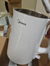 美的（Midea）电热水壶食品级304不锈钢自动断电双层防烫全钢无缝1.5L容量 MK-HJ1566 实拍图