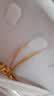 周六福18K黄金项链女肖邦链彩金项链素链七夕礼物 黄18K约1.6g-47cm 实拍图