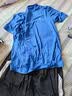 特步（XTEP）童装男童短袖套装儿童运动服夏季中大童男童女童运动短袖套装 皇家蓝-【男款】 160 cm 实拍图
