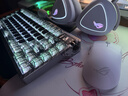 ROG棱镜2头戴式游戏耳机 无线三模连接 Speednova技术轻量化电竞耳机环绕7.1音效 3.5mm 月耀白三角洲 实拍图