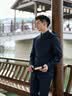 吉约蒙（G·MONS）【新中式】新款西服套装男立领中山装藏青商务礼服新郎结婚西装 藏青色（上衣+裤子） 50 晒单实拍图