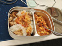 COODORA304不锈钢保鲜饭盒分格带饭微波炉可加热上班族食堂打饭便当餐盒 实拍图
