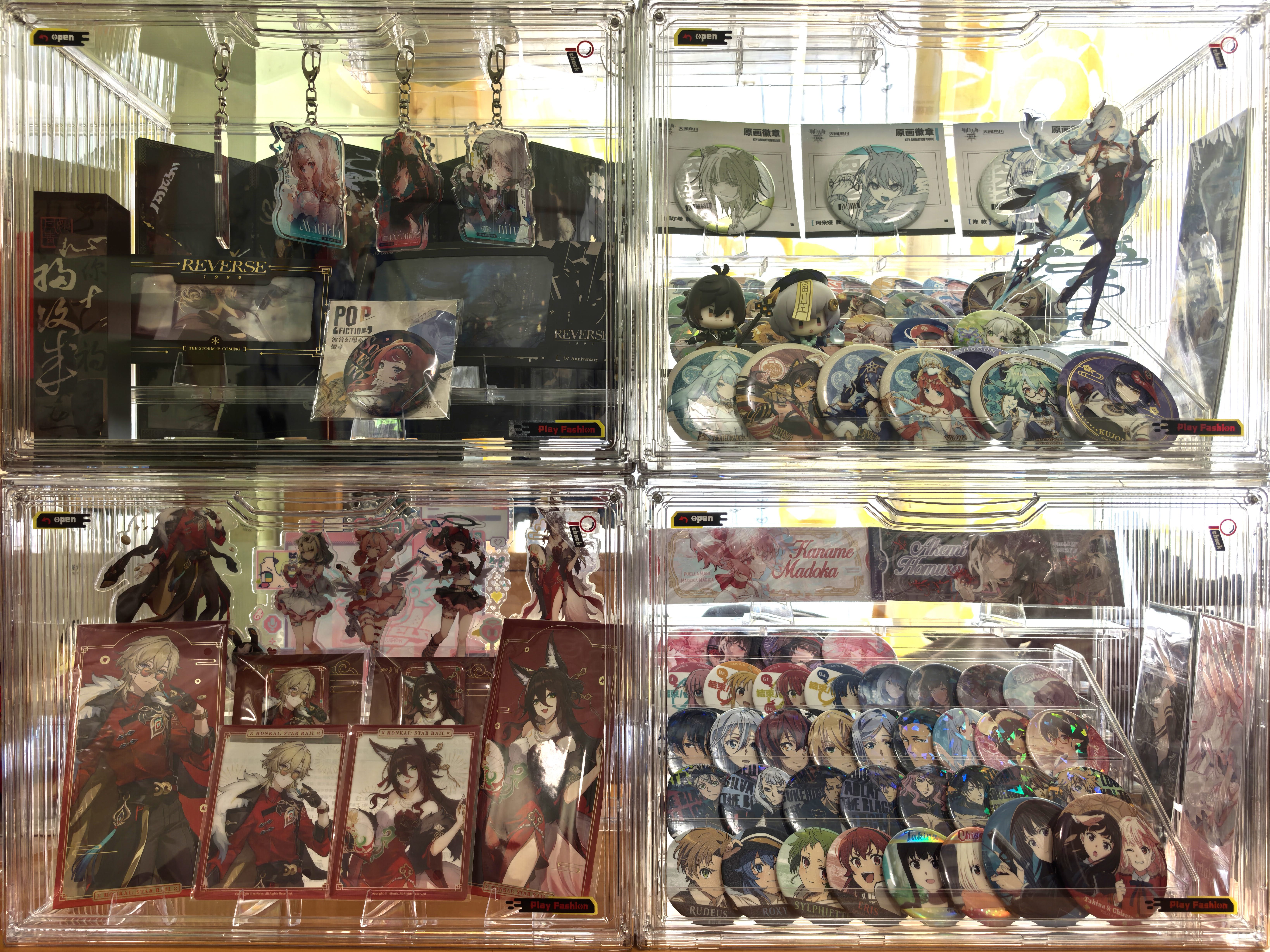 皓梵洁亚克力展示盒手办柜展示柜盲盒收纳盒泡泡玛特展示架玩偶手办盒 全透明【特大号/内置4层】 【亚克力全透明、磁吸门、带贴纸】 实拍图