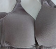 婧麒（JOYNCLEON）哺乳文胸孕妇内衣怀孕期哺乳薄款喂奶文胸产后前开扣无钢圈托聚拢 灰色3128【薄款透气聚拢】 85B 实拍图