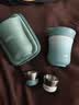 膳魔师（THERMOS）茶旅套装户外露营旅行茶具保温茶壶茶杯生日礼物TCMU-200LC 【升级涂层内胆-热卖推荐】豆青 实拍图