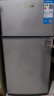 华宝小冰箱迷你小型家用冷藏冷冻两用一级能效出租房宿舍用办公室节能省电双门电冰箱 【一级能效】76L银色【全国联保】 实拍图