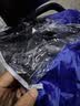 迪普尔电动车雨衣雨披双人单人亲子连体牛津布男女通用加大防水 7XL单人可拆卸双帽檐蓝色 实拍图