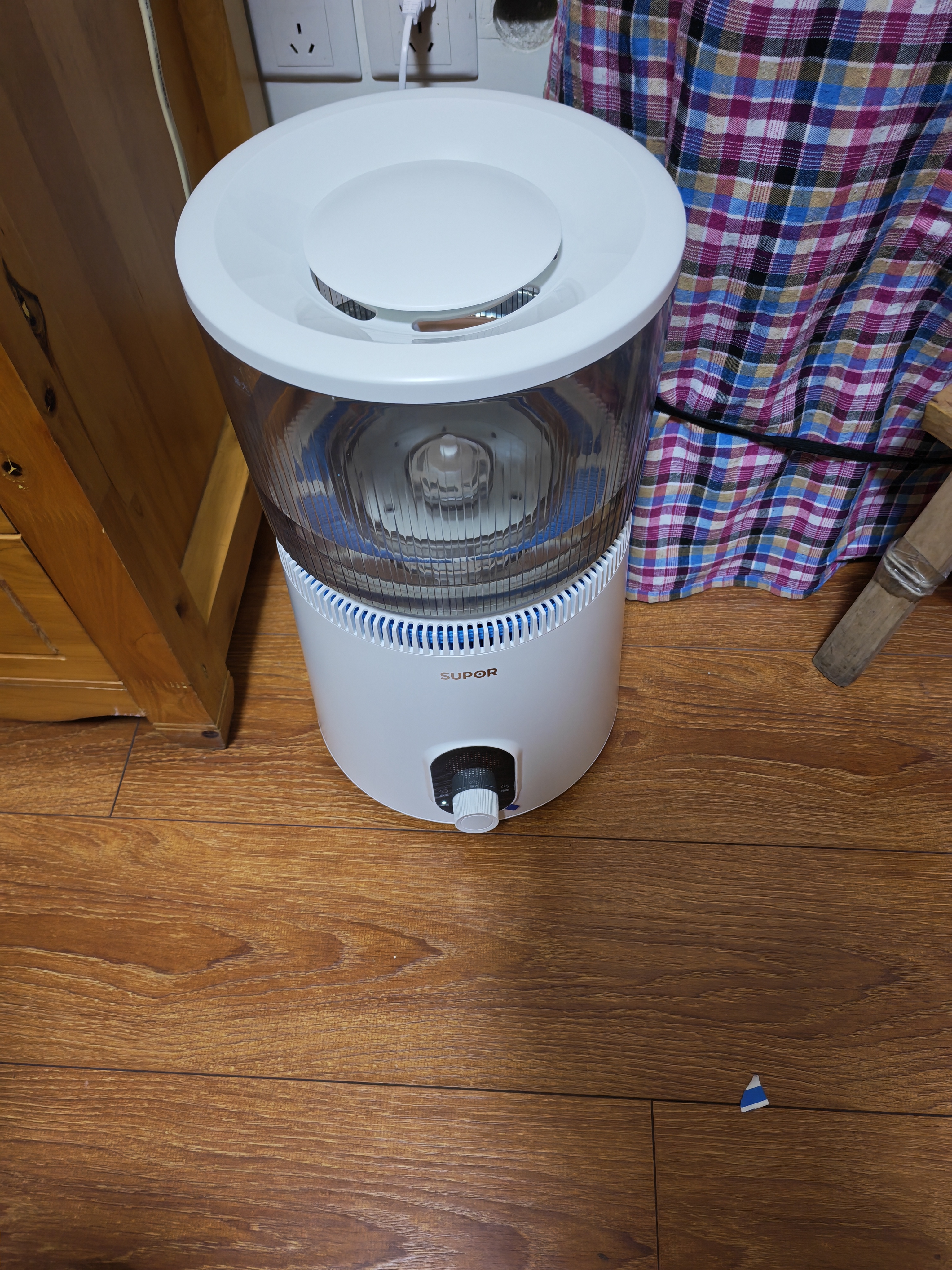 苏泊尔（SUPOR）空气加湿器无雾430mL/h家用卧室大容量4.5L婴幼儿专用除菌EHLN-60A-500 实拍图