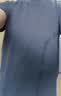 罗蒙短袖t恤男士夏季宽松休闲冰丝感打底衫速干衣服爸爸装YK03灰蓝XL 实拍图