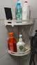 京东京造 奶油系列 免打孔三角篮太空铝免钉胶浴室置物壁挂钩收纳墙角架 实拍图