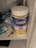 高乐氏（clorox）99.9%杀菌桶装湿巾0酒精消毒卫生湿纸巾除菌柠檬香型150抽 实拍图