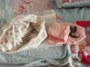 棉之润月子帽春夏透气纯棉产妇帽防风月子头巾睡眠帽四季通用粉色爱心款 实拍图