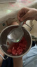 不锈钢小吃碗儿辅食碗泡面碗防摔大号创意个性碗泡面碗水果碗勺子 13cm双耳碗+卡皮巴拉勺 实拍图