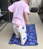 盼舒宁【万评口碑优选】水垫注水垫冰垫防病人水袋医床垫褥疮床上护理用 90*48cm【送冰晶 * 双人可坐】 加厚防爆 | 注水款 | 深蓝色雪花图案 实拍图