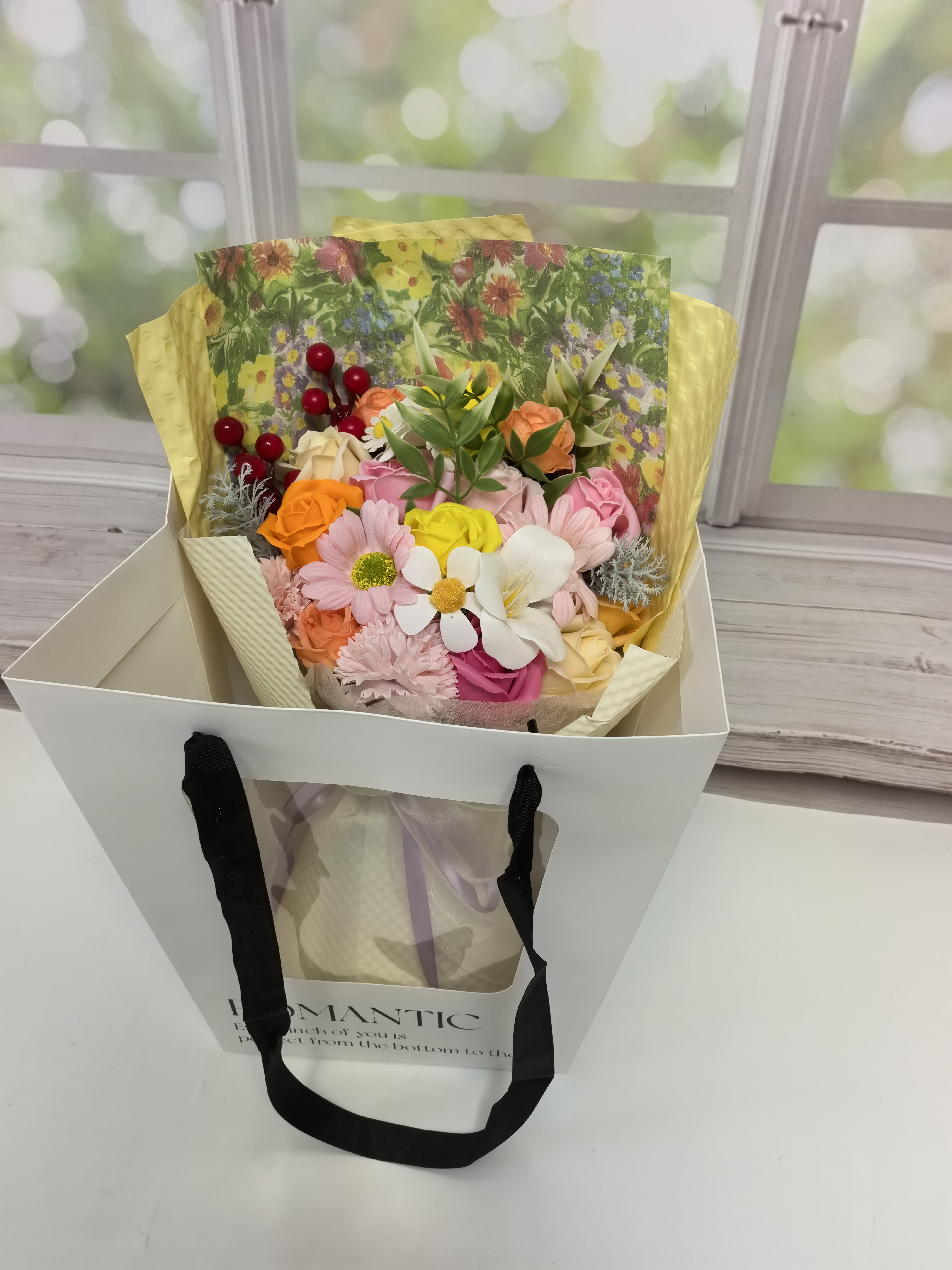 甜蜜点 21朵永生花香皂花束生日礼物七夕情人节送女友小众高级感教师节 实拍图