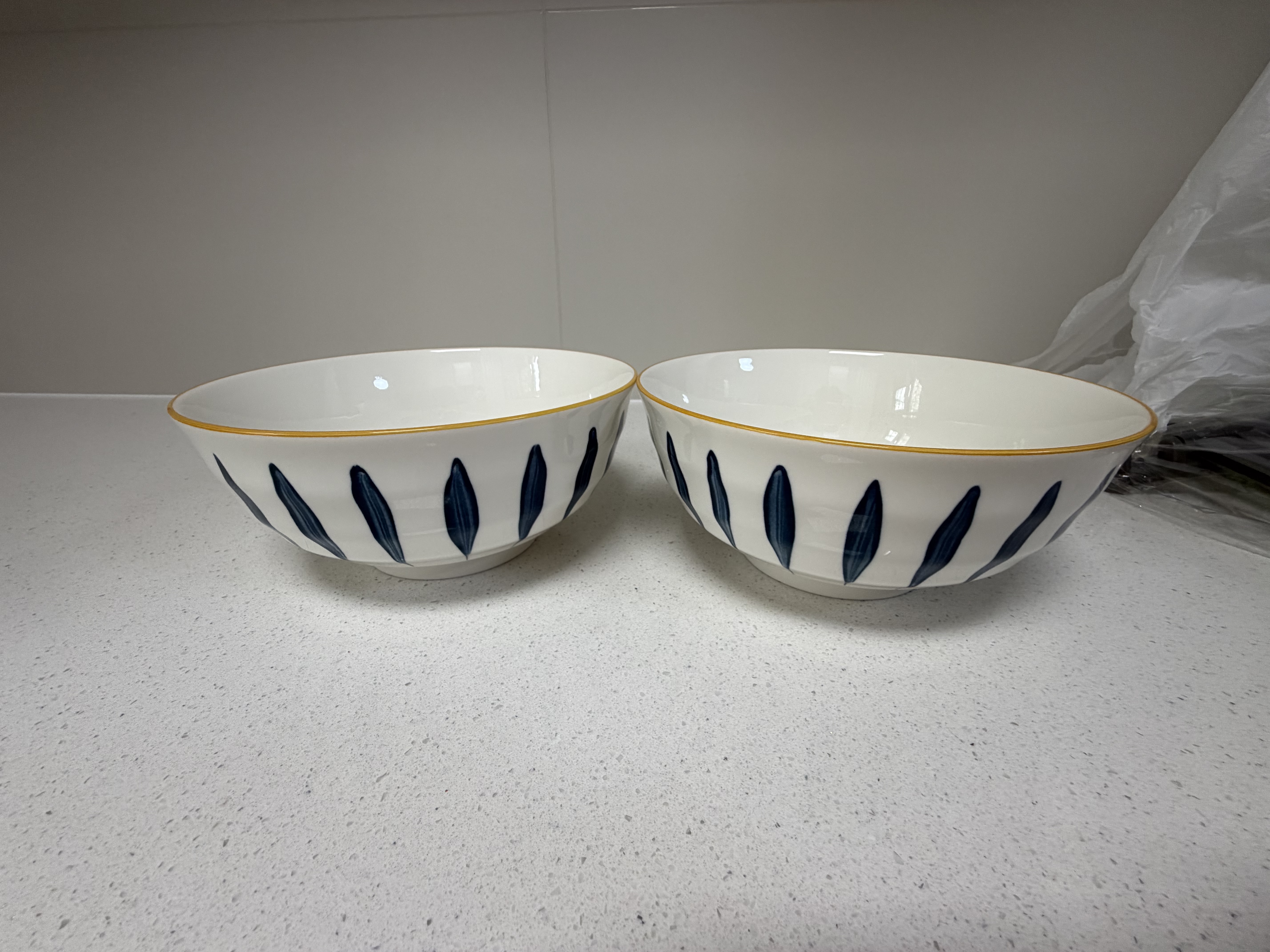 京东京造 碗 汤碗泡面碗面碗饭碗家用陶瓷碗餐具碗盘套装 北海道6英寸碗*4 实拍图