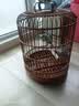 艺隆鸟笼竹制画眉八哥鹦鹉专用大号家用全套竹制笼老竹手工精品鸟笼子 36cm全套【标准版】 实拍图