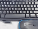 罗技（Logitech）MK275 键鼠套装 无线键鼠套装 办公键鼠套装 全尺寸 商务键鼠套装 带无线2.4G接收器 黑蓝色 实拍图