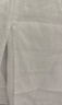 初棉【法国麻】老钱粗支全亚麻半身裙女26春松紧腰直筒半裙后开叉 流光白 L 实拍图