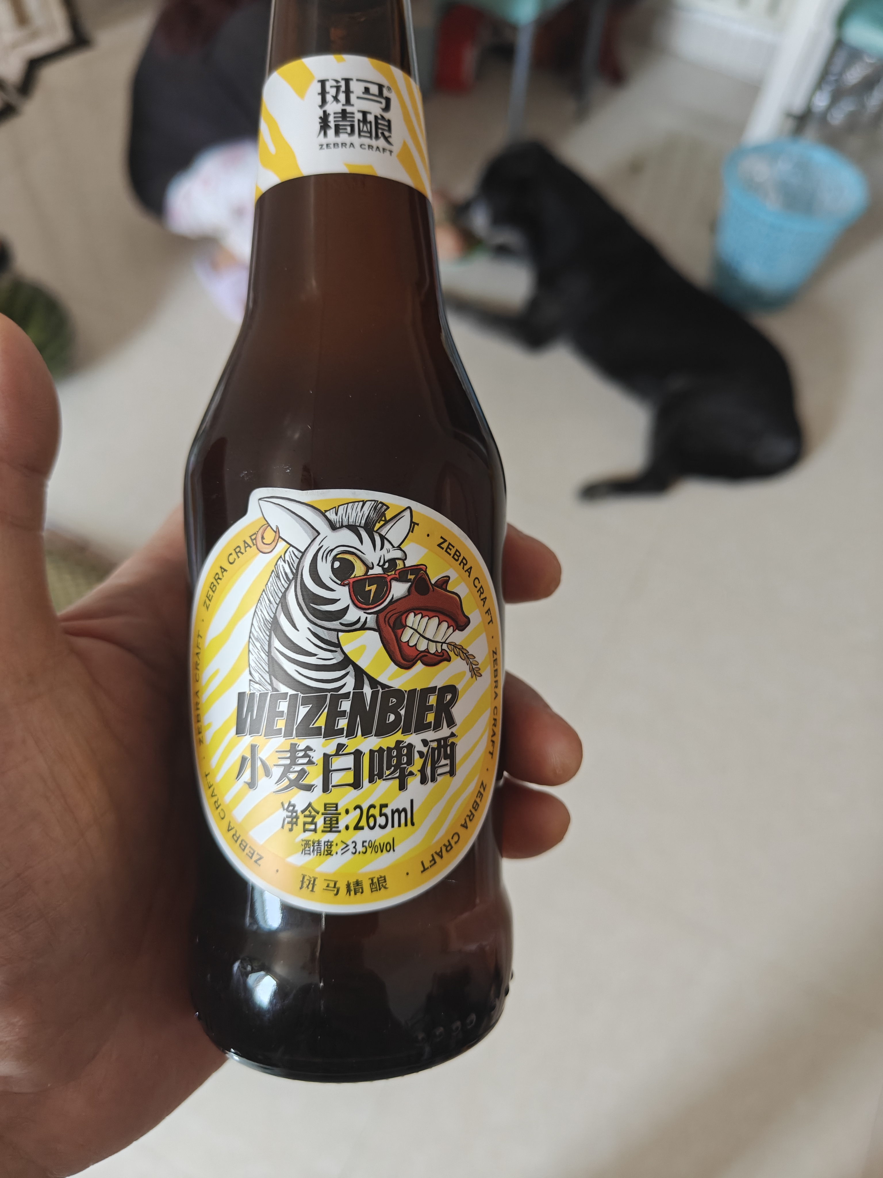斑马精酿小麦白啤酒 265ml*24瓶 全麦精酿白啤 国产精酿整箱京东自营 实拍图