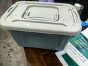 塑料收纳箱家用加大容量整理储物箱子多功能装衣服玩具收纳盒 北欧蓝专享 24*18*14cm 【不带轮】 实拍图