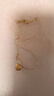 周六福18K黄金项链女肖邦链彩金项链素链七夕礼物 黄18K约0.8g-45cm 实拍图
